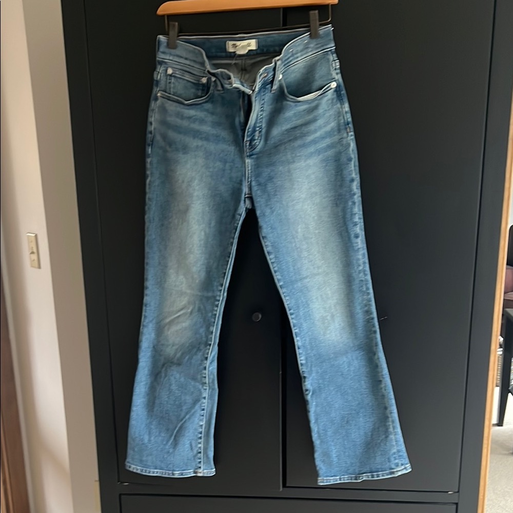 Madewell high rise kick flare